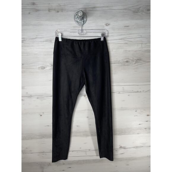 AQUA Leggings Womens Medium Black Pull-On Stretch Pants Bloomingdales - Picture 1 of 10